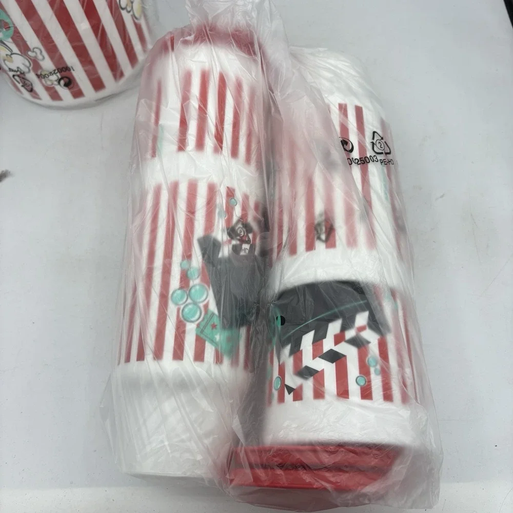 Tupperware Popcorn Canister One Touch Movie Night with 4 Tumblers 5 Lids Seals